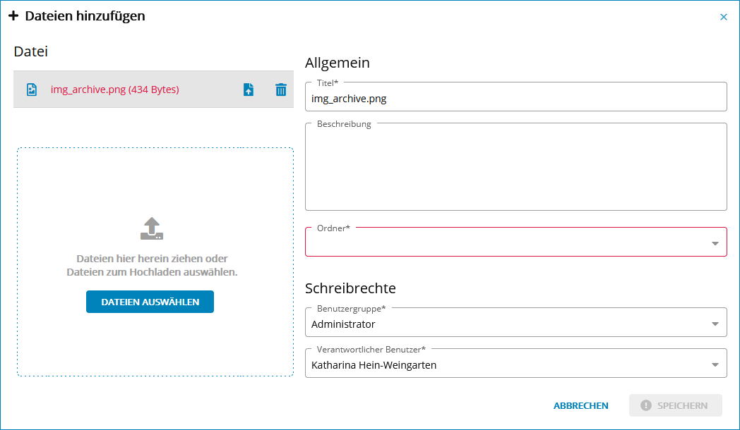 Drag & Drop-Editor für die Dateiverwaltung