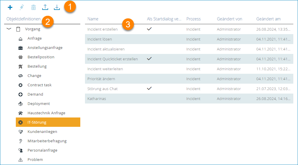 Screenshot: Quick Forms-Editor: Vorlage hinzufügen